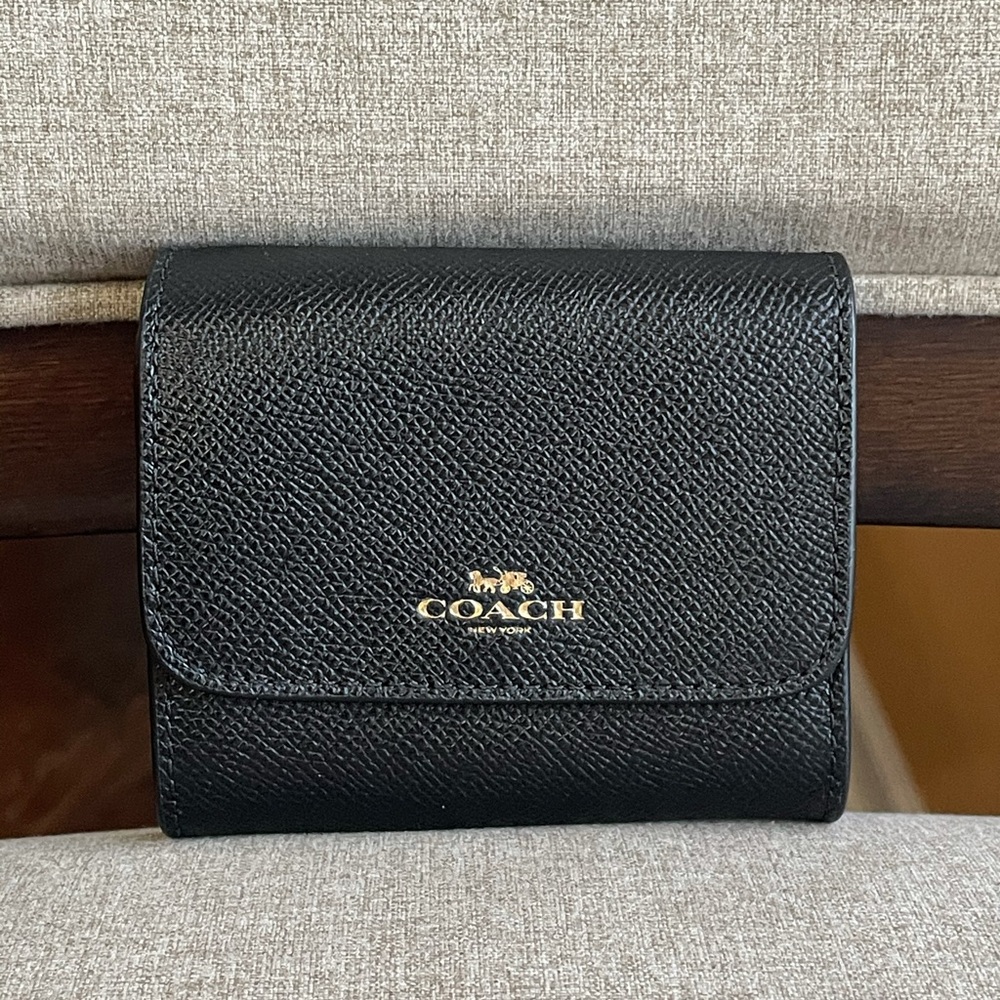 NWT！COACH ACCORDION CARD CASE IN CROSSGRAIN LEATHER (COACH F54843) MotherDayGift